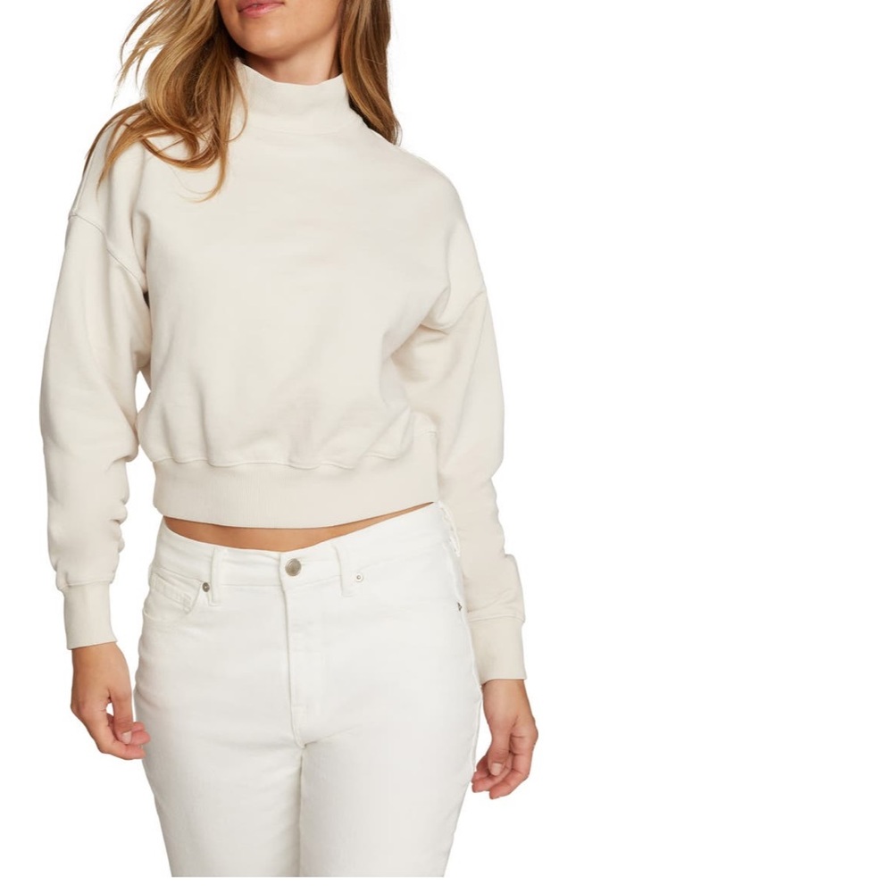 Good American Mock Neck Sweatshirt - size 1